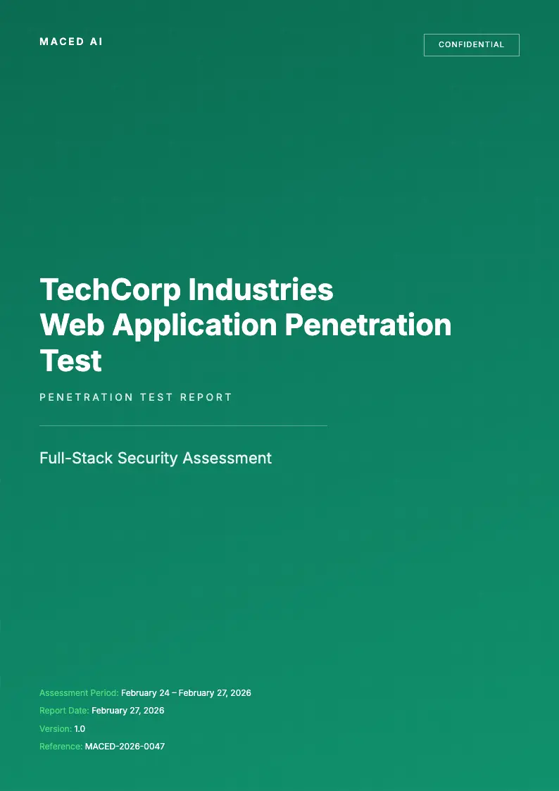 Example pentest report